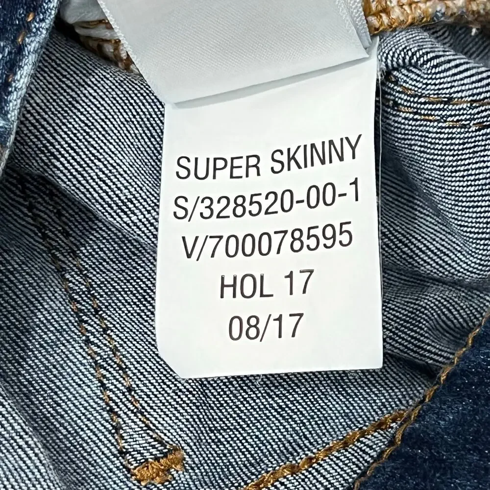 NWOT Girls GAP Kids 1969 Super Skinny Dark Wash Jeans 10 Regular